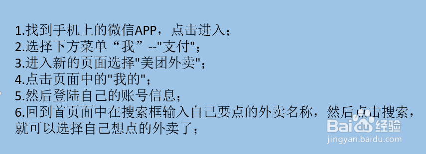微信上如何使用美团外卖