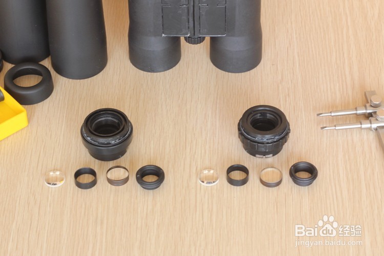 屋脊结构双筒望远镜拆解图望远镜结构图