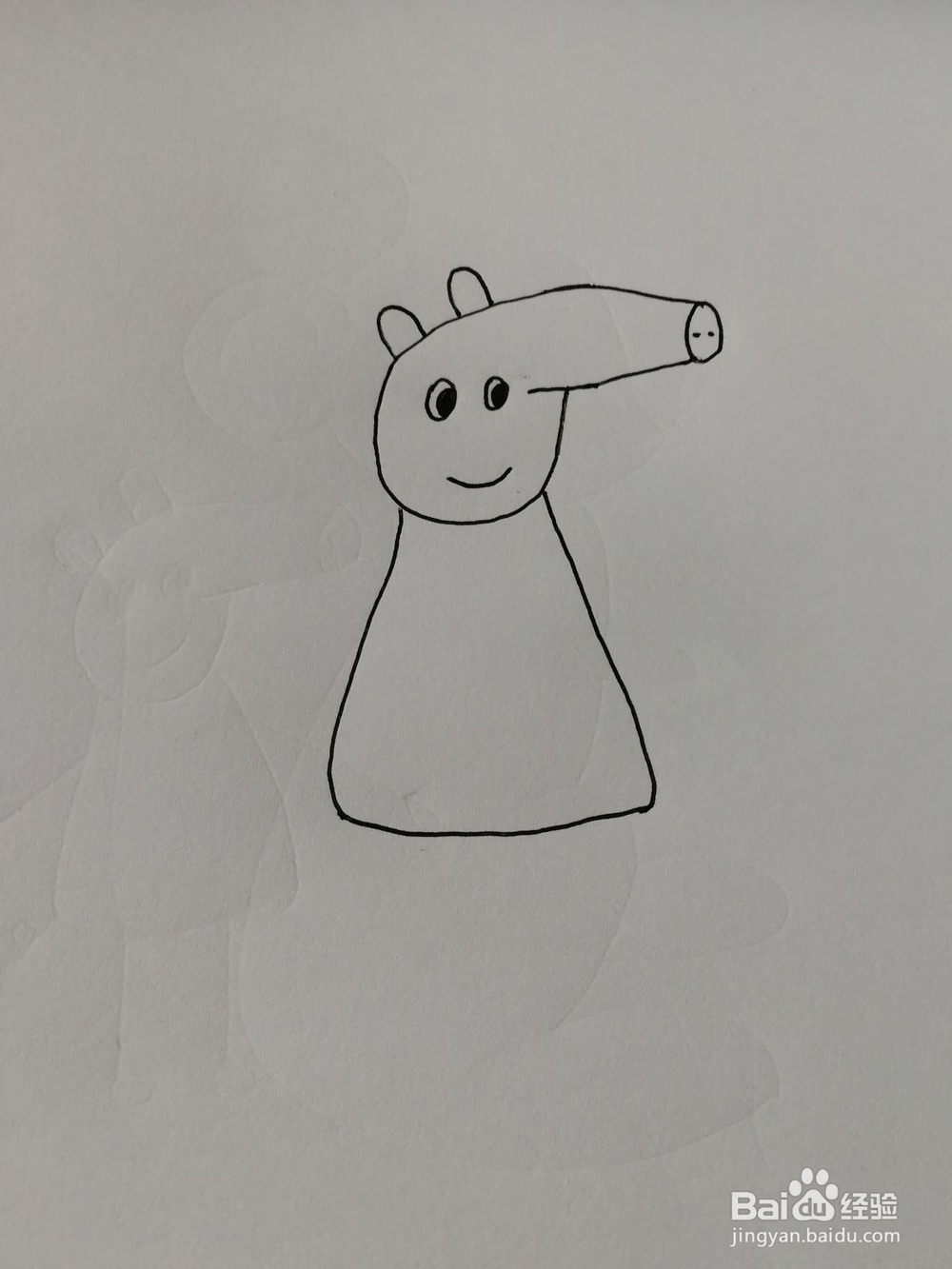 简笔画(3)——小猪佩奇