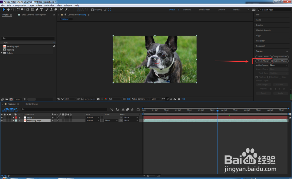 ae跟踪运动怎么用