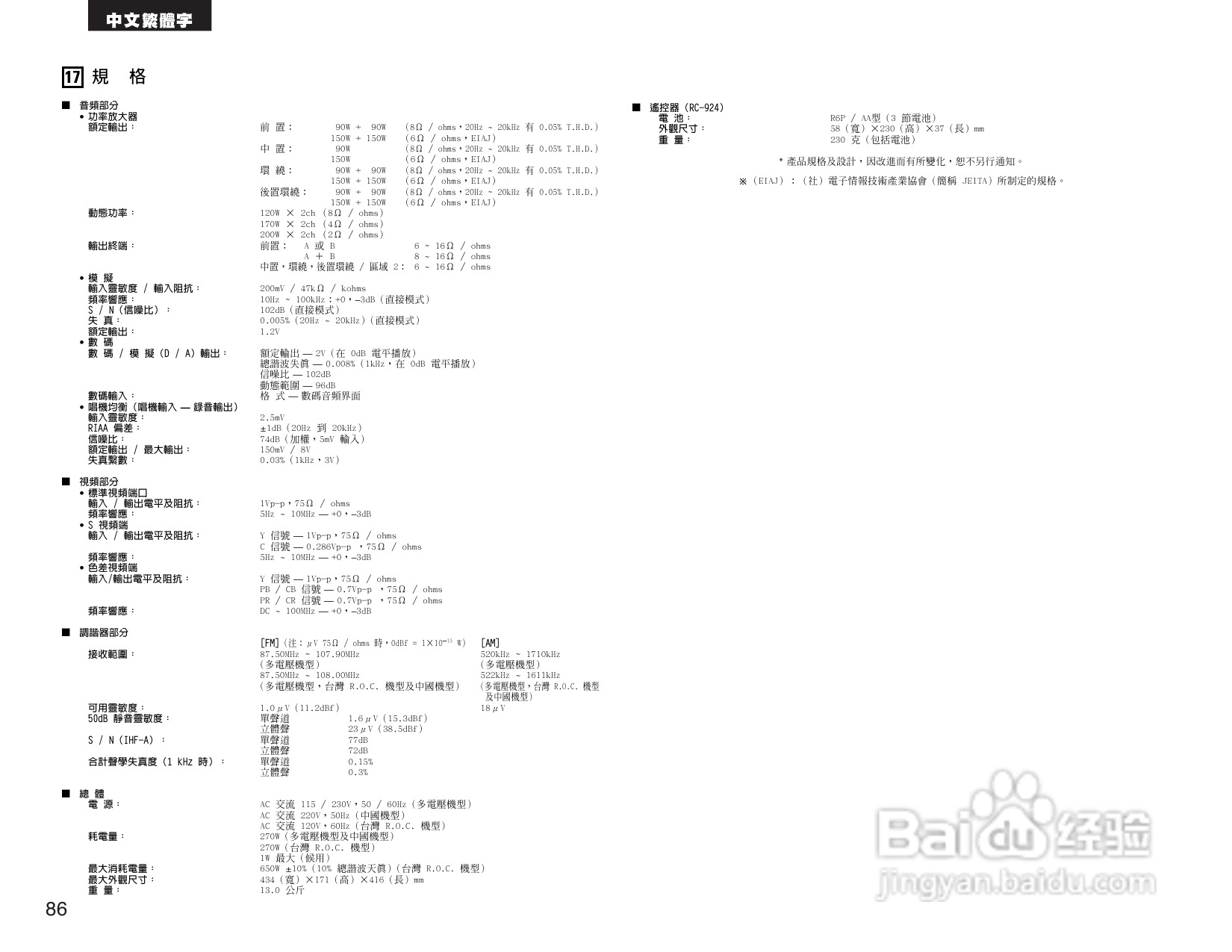 DENON AVR-2803收音环绕扩音机操作说明书:[5]