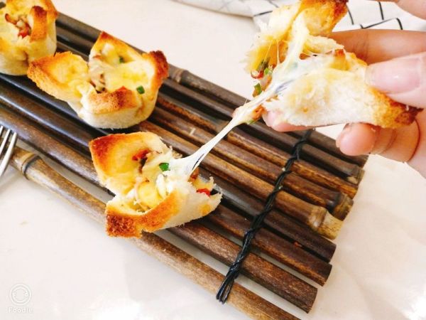 迷你培根吐司披萨