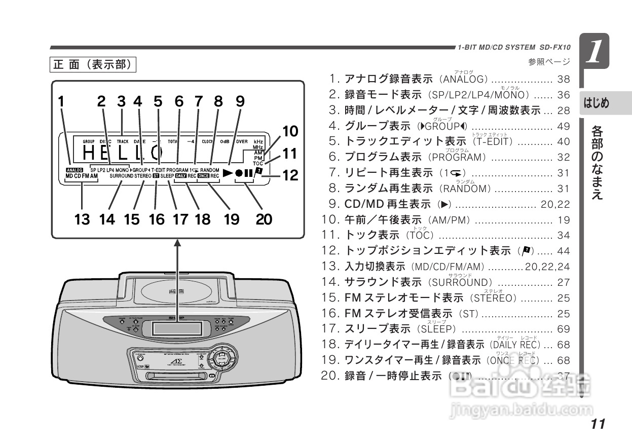 SHARP SD-FX10组合音响说明书:[1]
