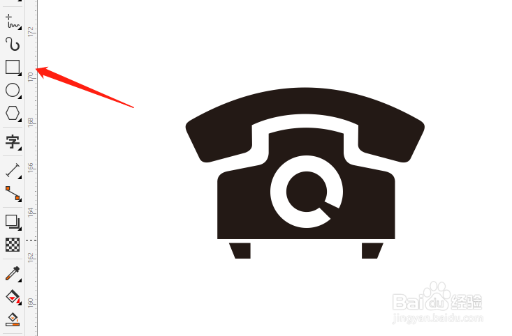 如何用Coreldraw软件画电话图标