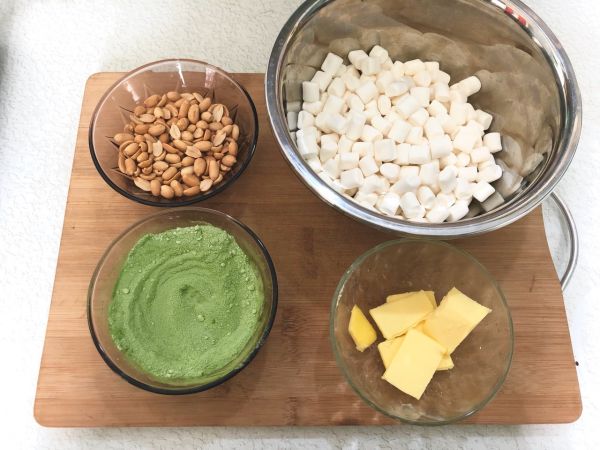 抹茶花生牛轧糖