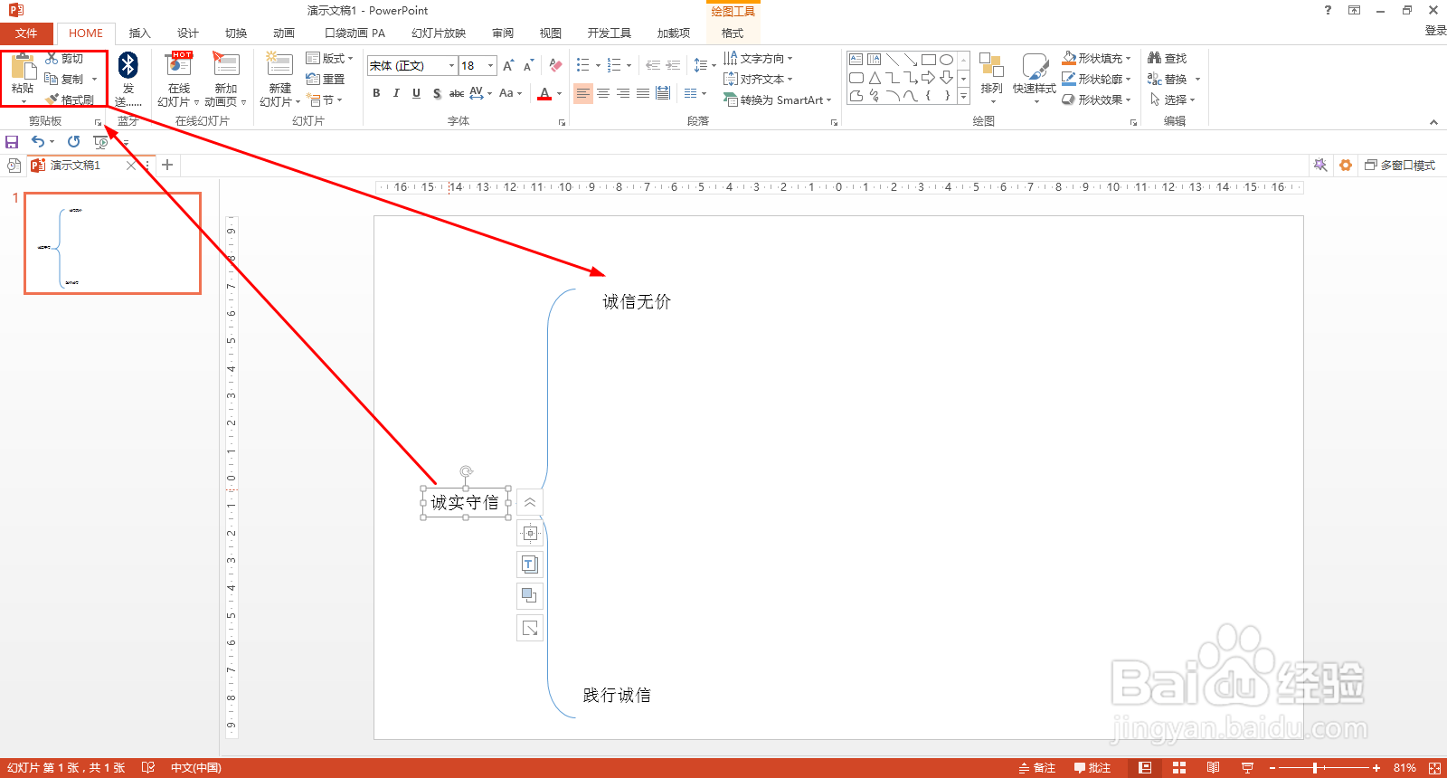 怎样制作诚实守信知识层次结构图