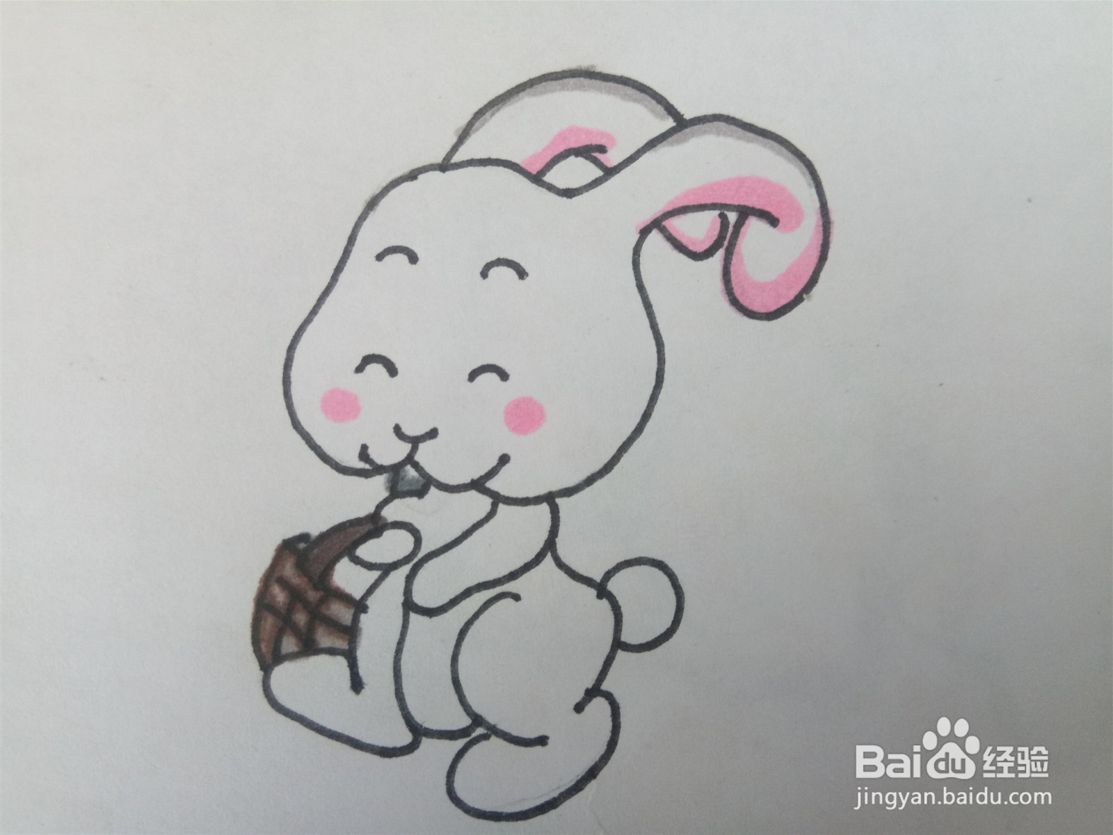 卡通小兔子怎么画？