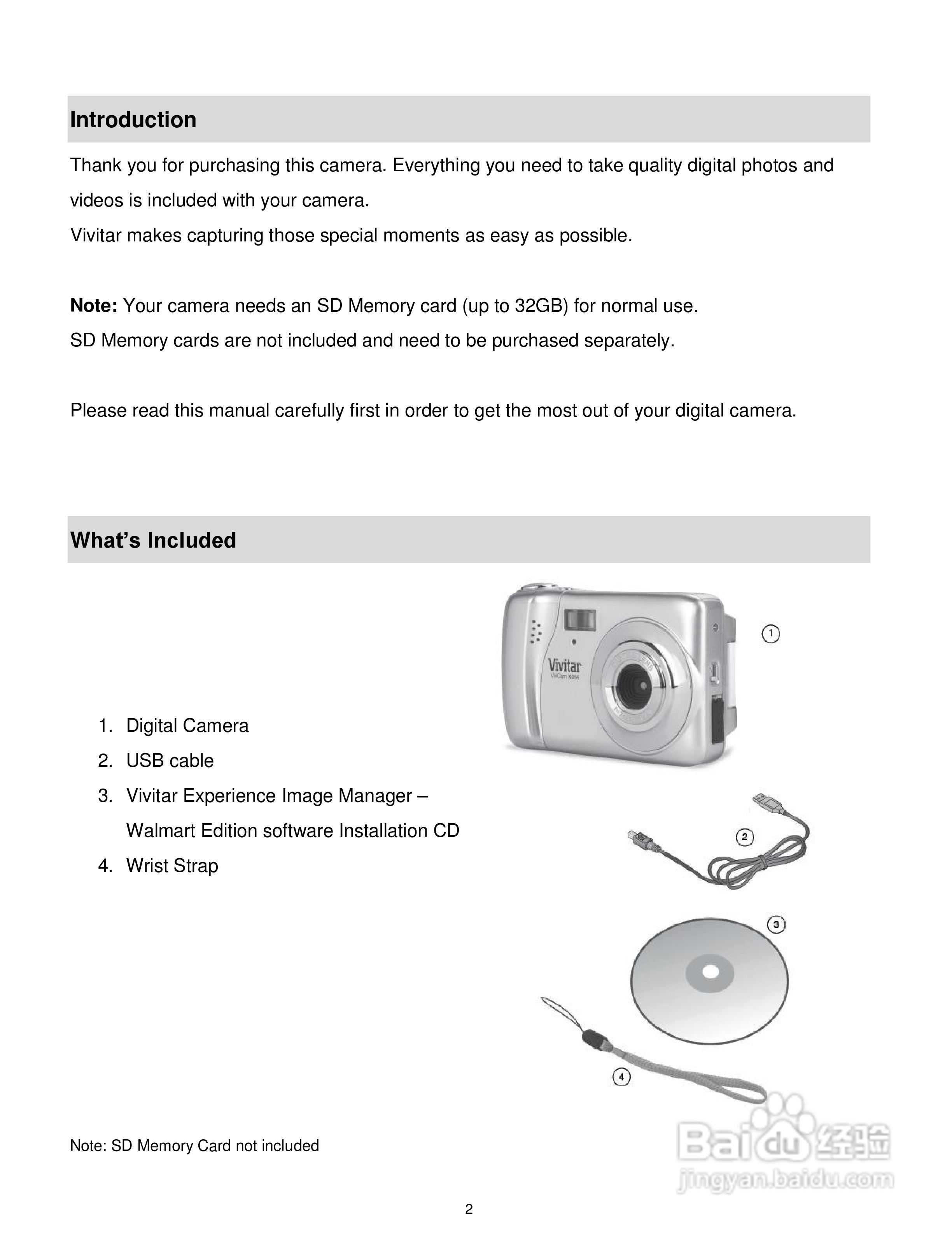 威达ViviCam X014数码相机使用说明书:[1]