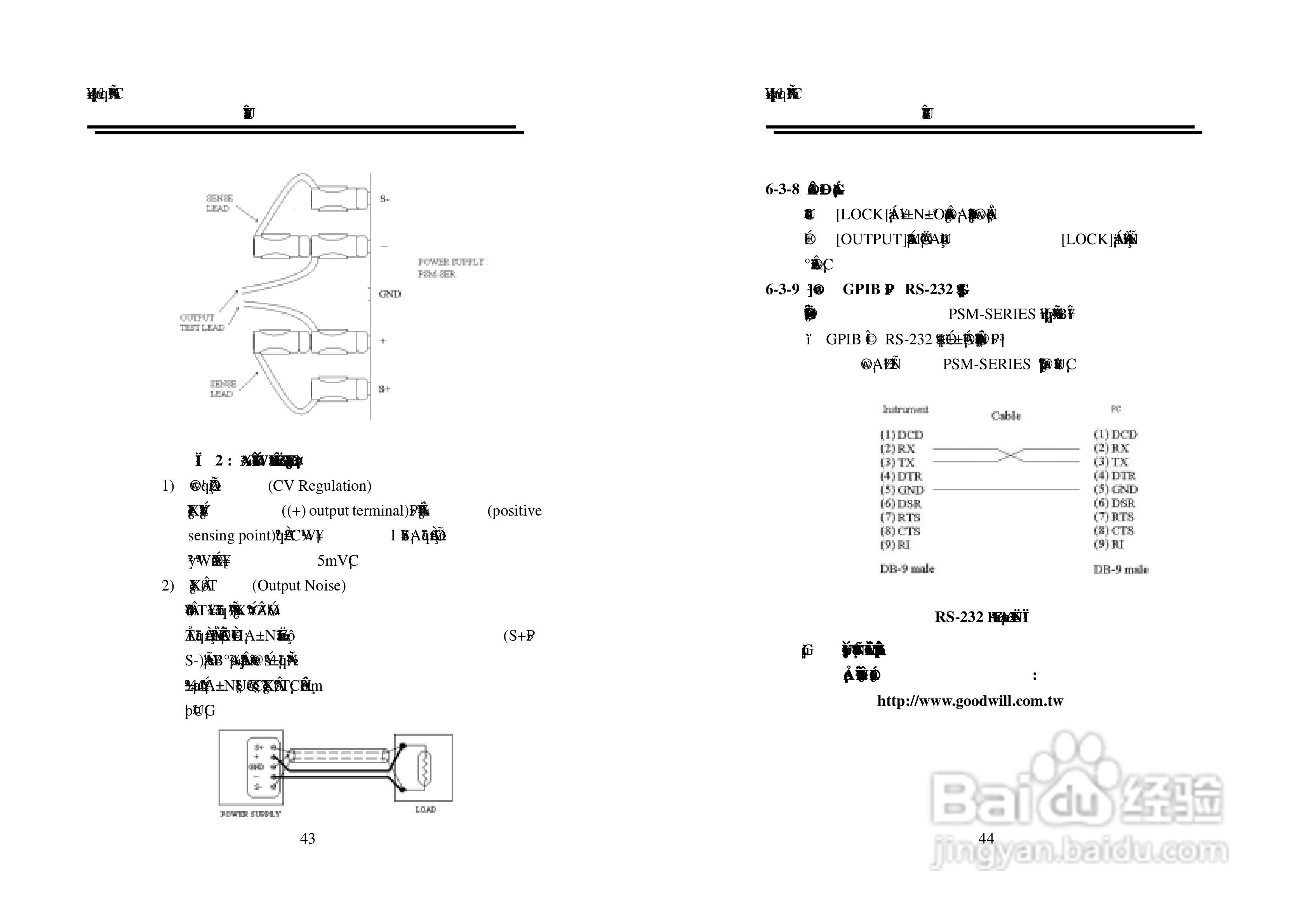 固纬PSM-2010可编程线性直流电源使用说明书:[3]