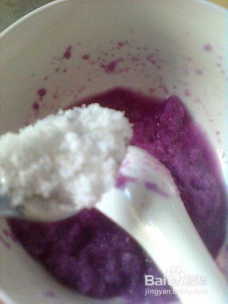 紫甘蓝梅花糕怎么做