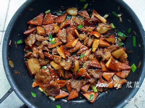 豆干炒肉片