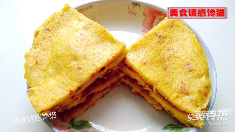南瓜鸡蛋火腿煎饼
