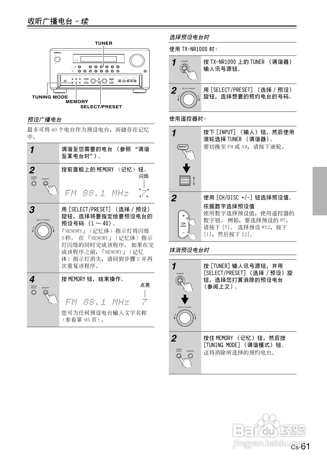 安桥AV接收机TX-NR1000型使用说明书:[4]