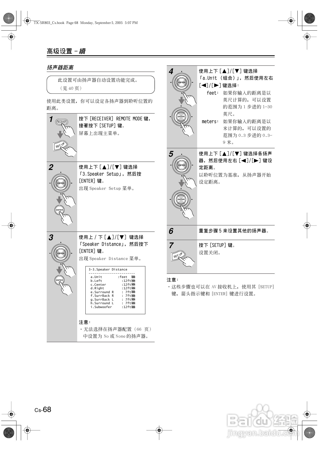 安桥AV接收机TX-SR8370型使用说明书:[4]
