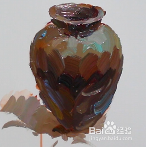 罐子色彩画法步骤