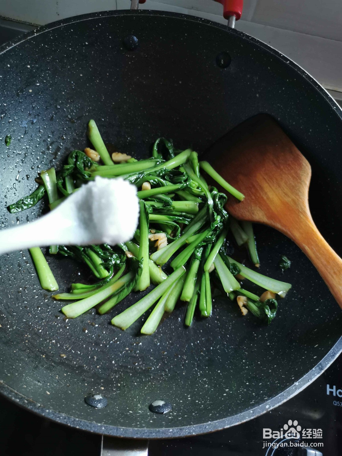 蒜炒菜心的做法