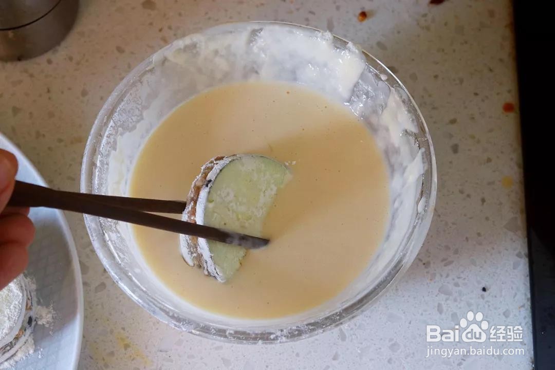 酥炸茄盒的做法