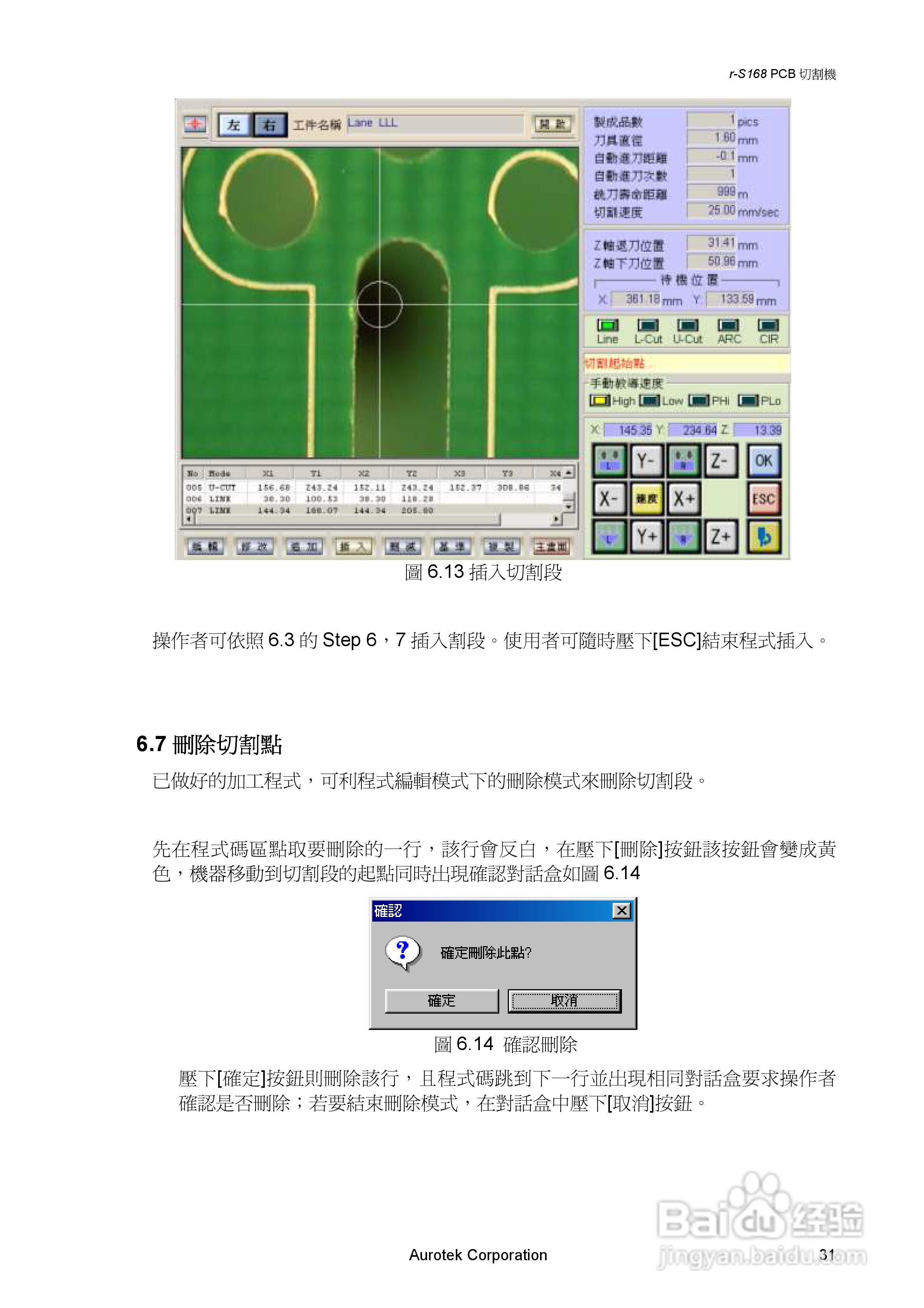 Aurotek Y-S168SA 2-Slide PCB切割机使用手册:[4]