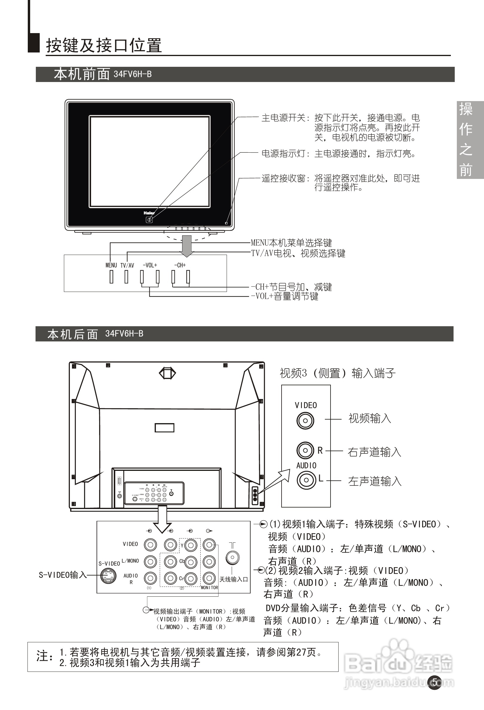 海尔29FV6H-B彩电说明书:[1]