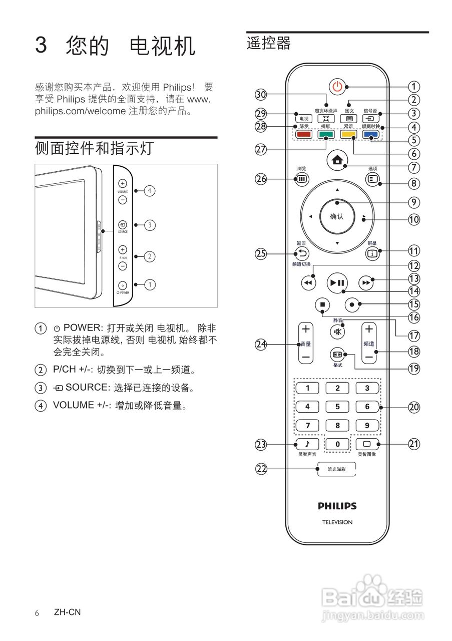 飞利浦42PFL9509/93液晶彩电使用说明书:[1]