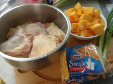 芝士南瓜鸡腿卷