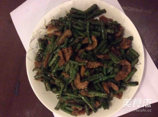 肉丝炒豆角的做法