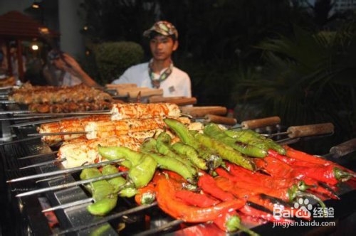 三亚度假酒店的BBQ.