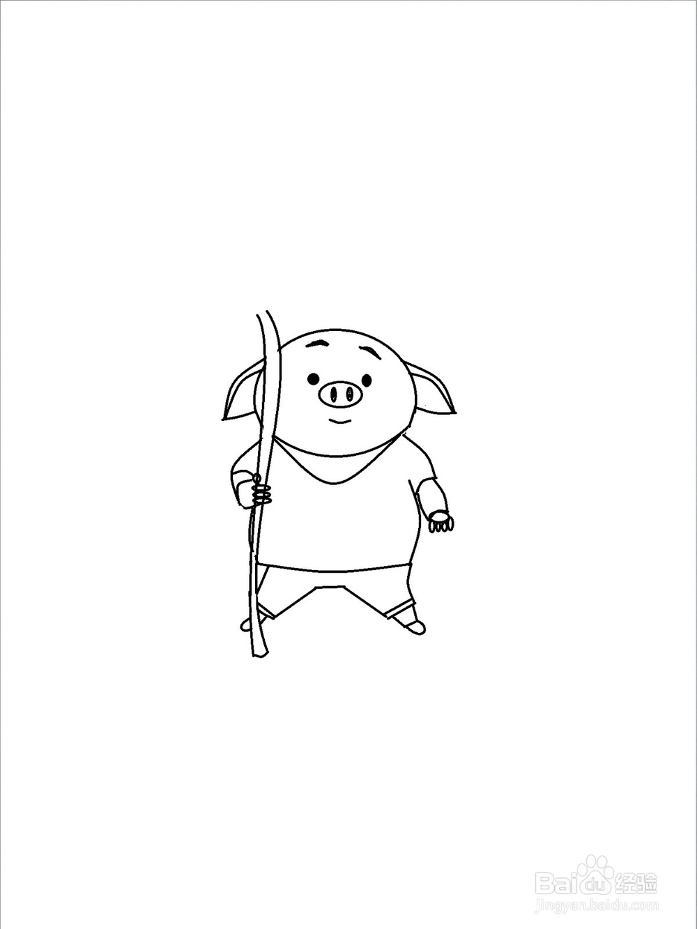 热门猪小屁的简笔画方法