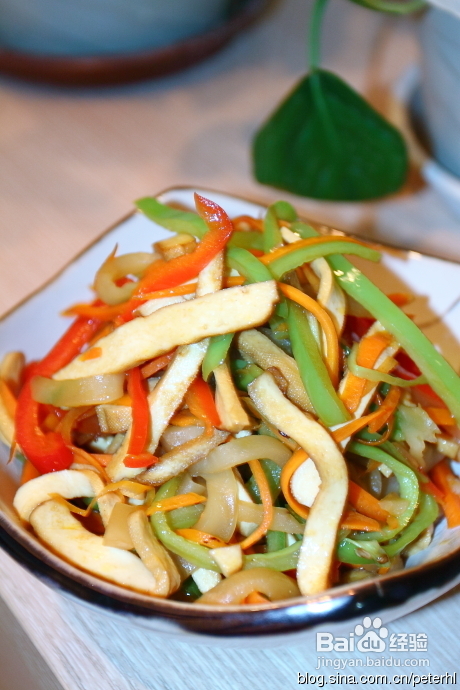 家常菜之榨菜丝炒豆干