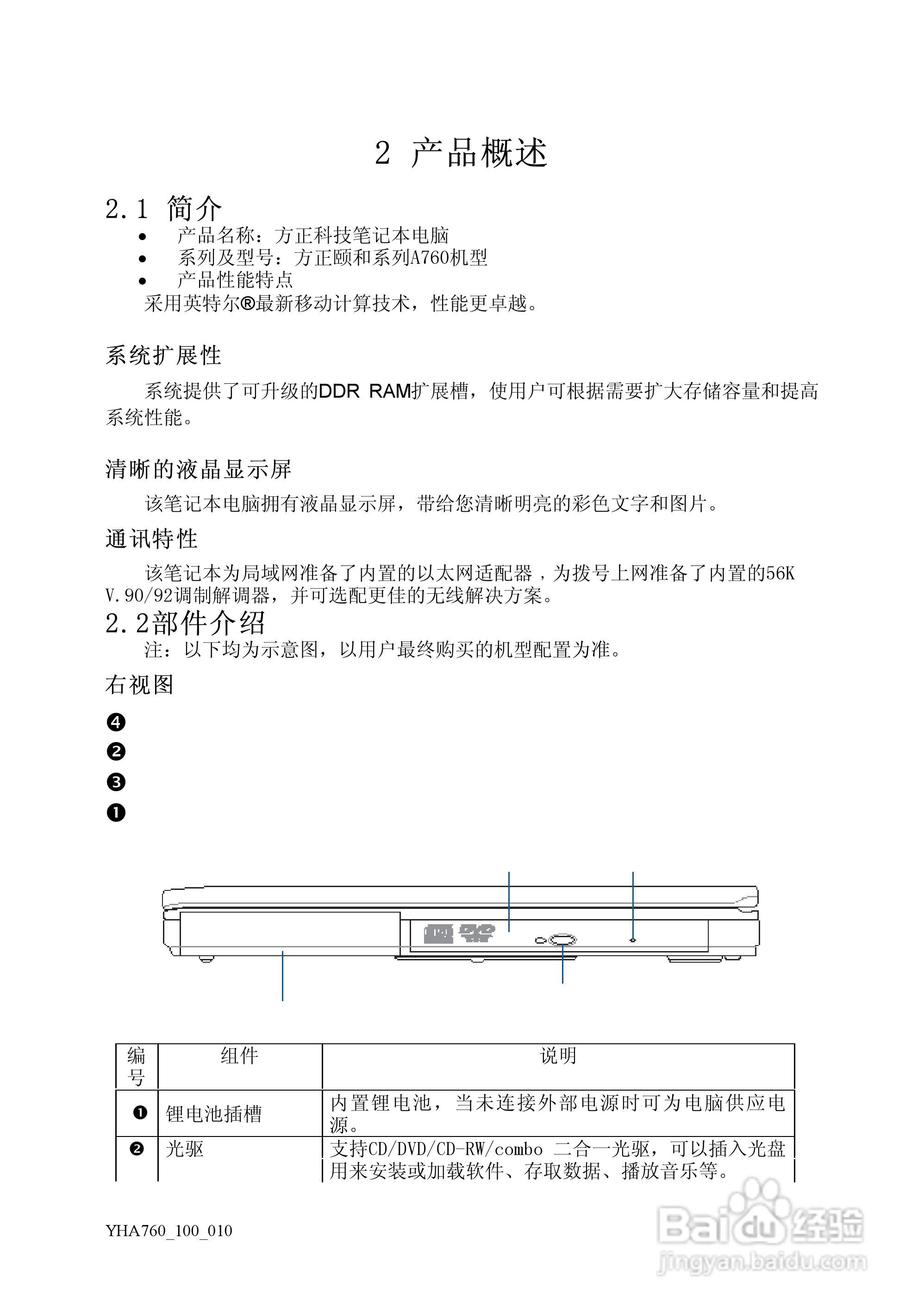 Founder方正颐和A760笔记本电脑使用说明书:[2]