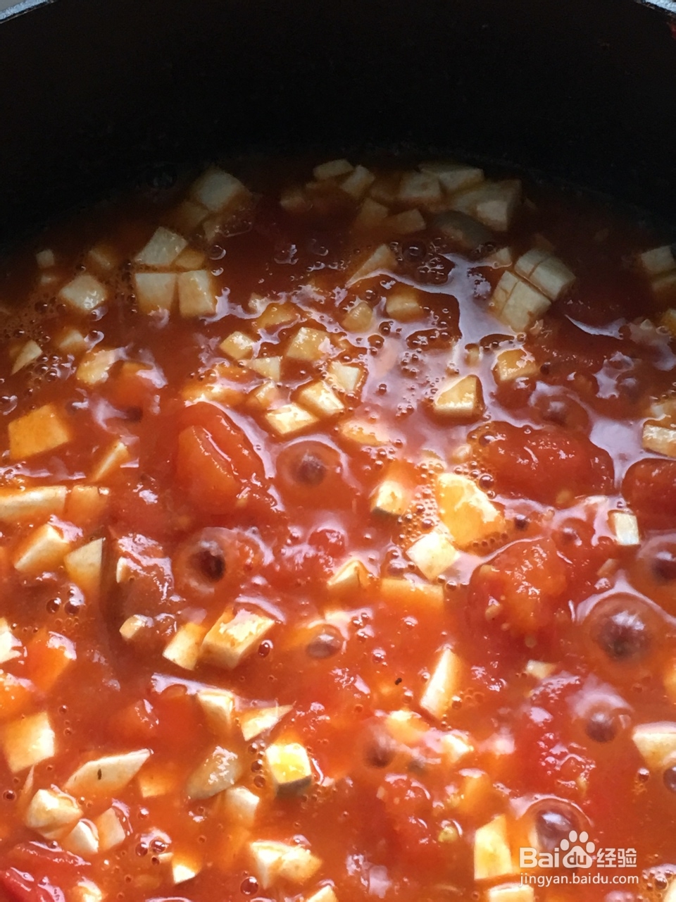 家常做法的番茄意大利面