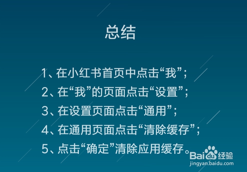 如何清除小红书的应用缓存