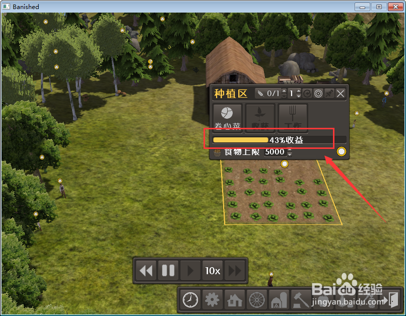 放逐之城卷心菜收益怎么查看