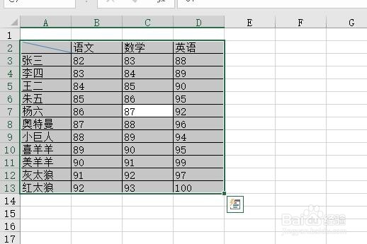 excel2016怎么选中单元格 如何选中所有数据区域