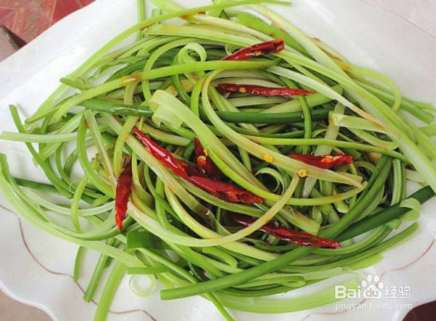 家庭版手撕蒜薹