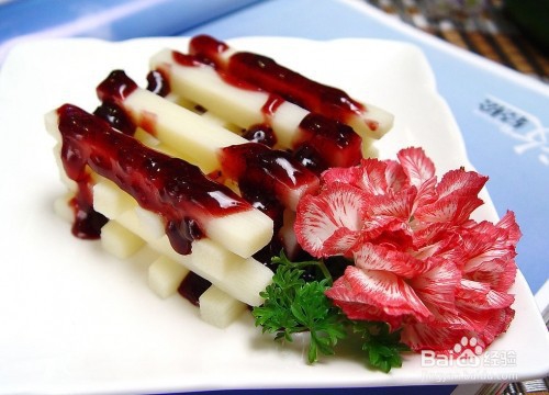 蓝莓山药的做法