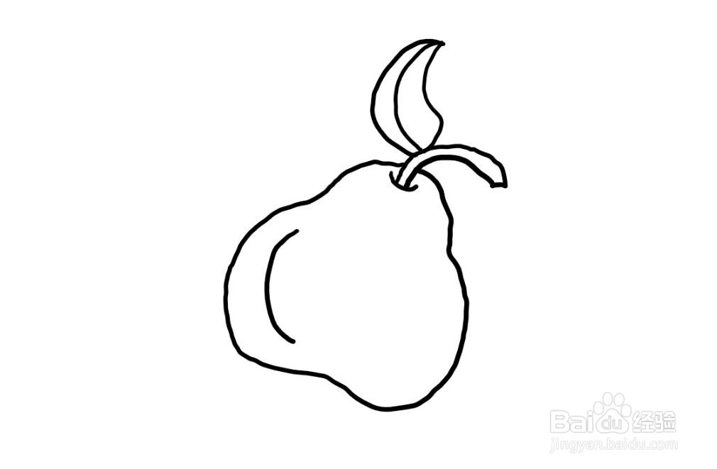 简笔画怎么画梨子