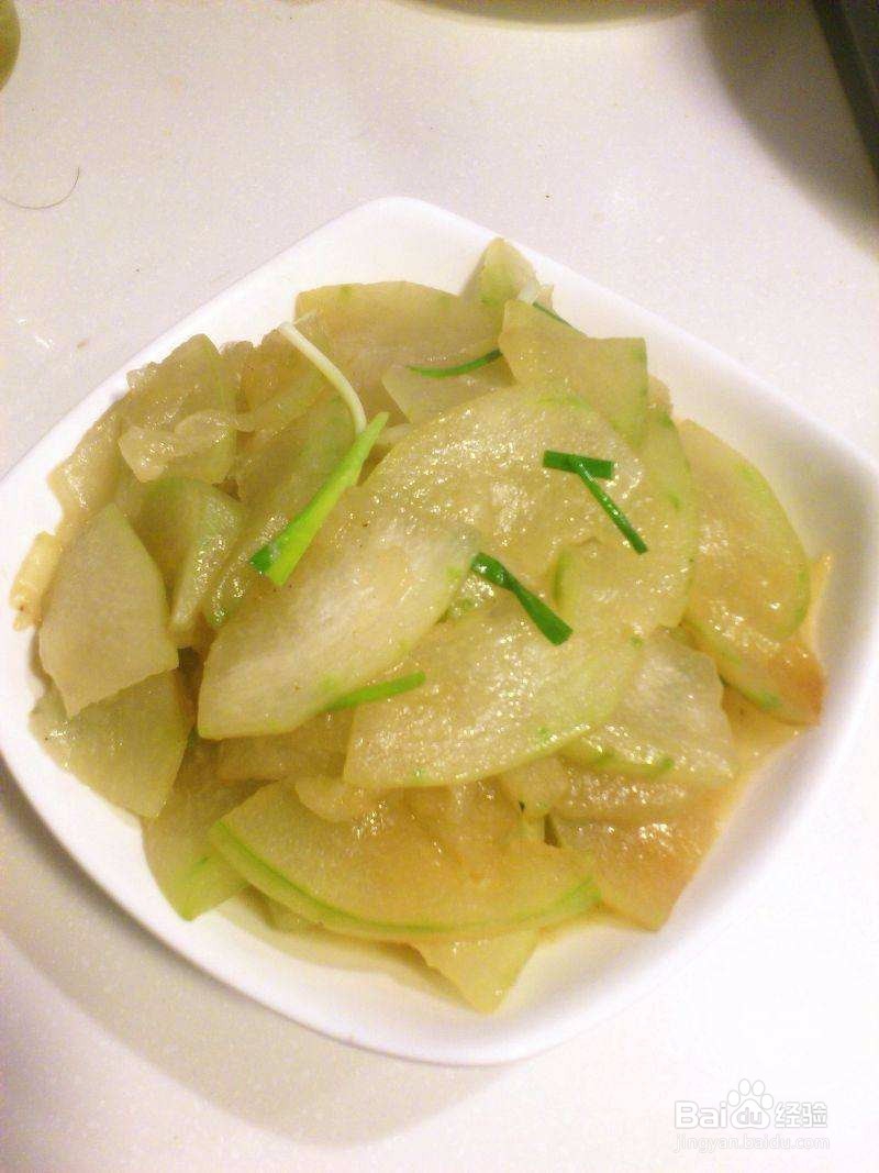 素冬瓜的做法