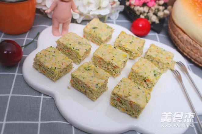 西兰花玉米鸡肉糕 宝宝健康食谱