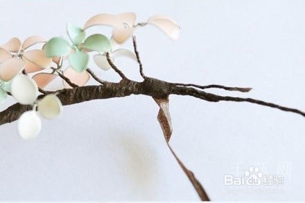 指甲油变身小清新花环