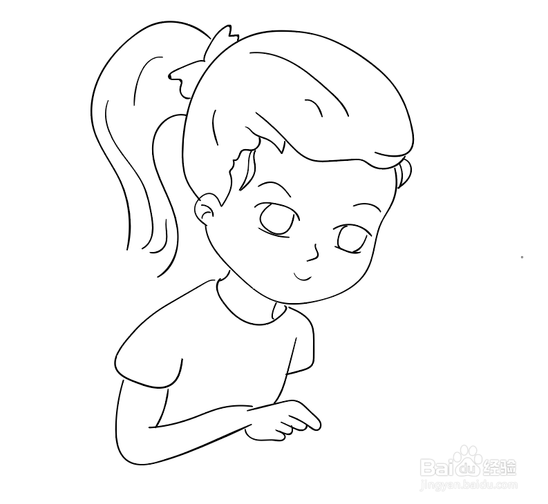 阅读伴我成长的简单画