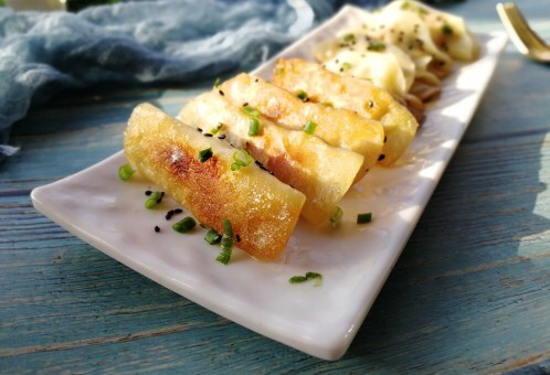 焦香猪肉香菇锅贴