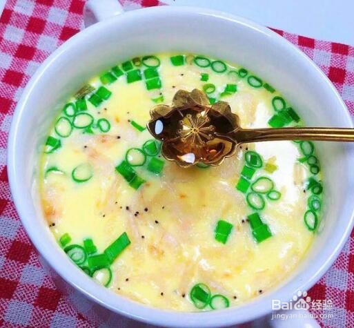 怎么做香葱虾米蒸蛋