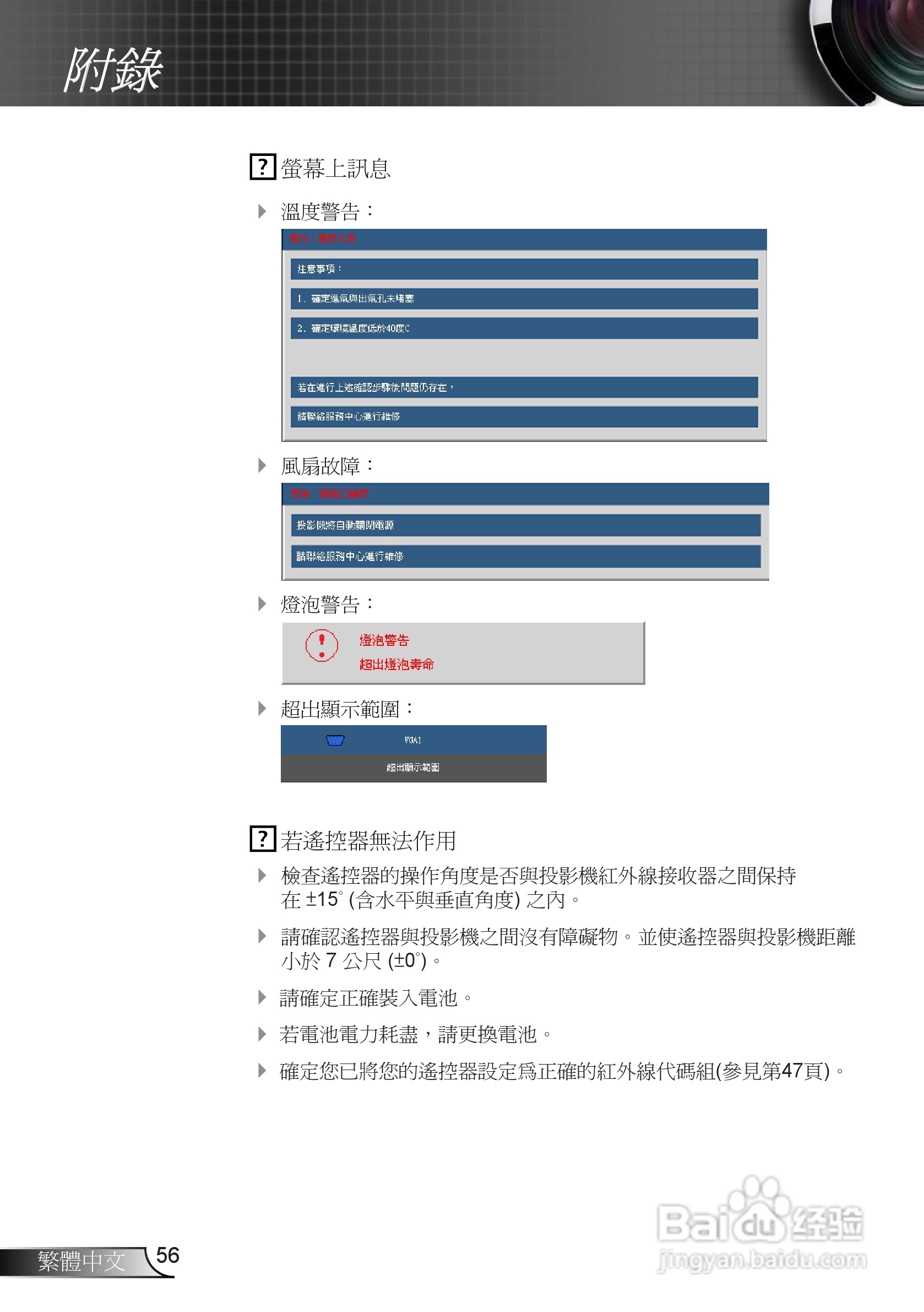 奥图码EH7500投影机使用说明书:[6]