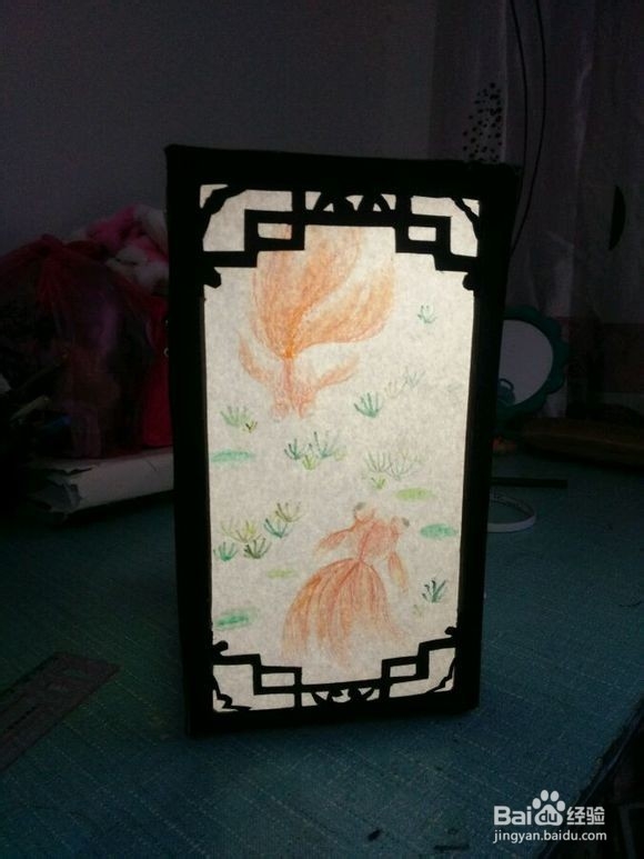 儿童手工酒盒灯笼步骤