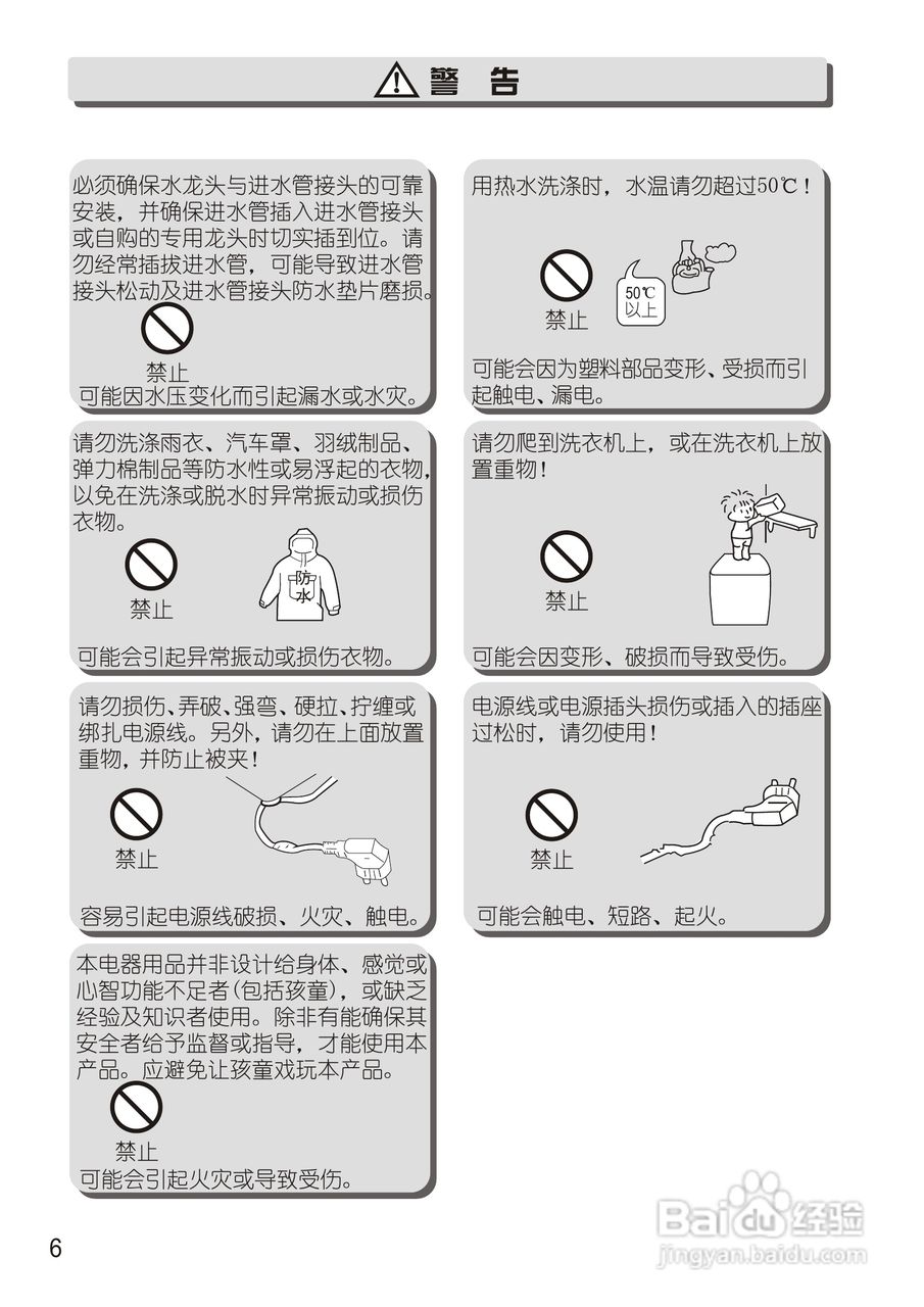 松下XQB28-P200U洗衣机使用说明书:[1]
