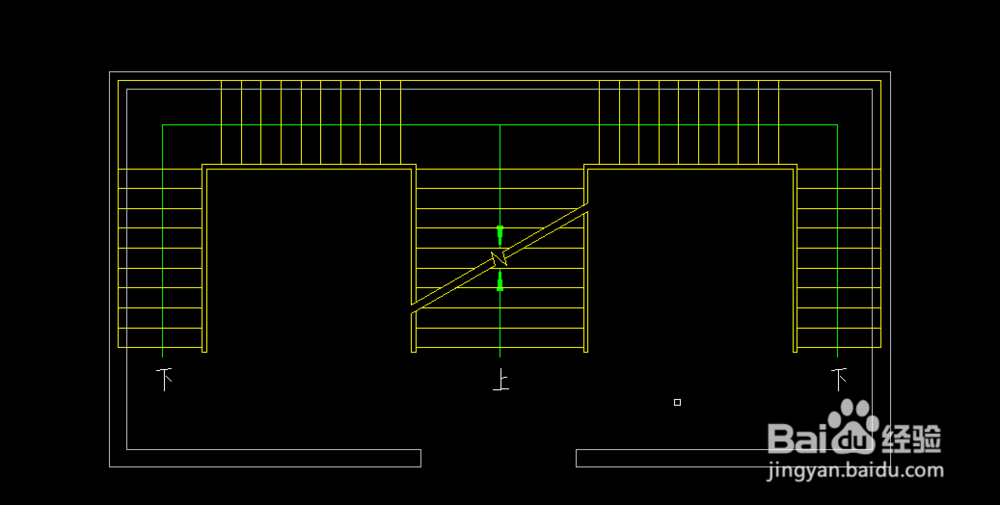 在天正建筑中如何绘制双分三跑楼梯？