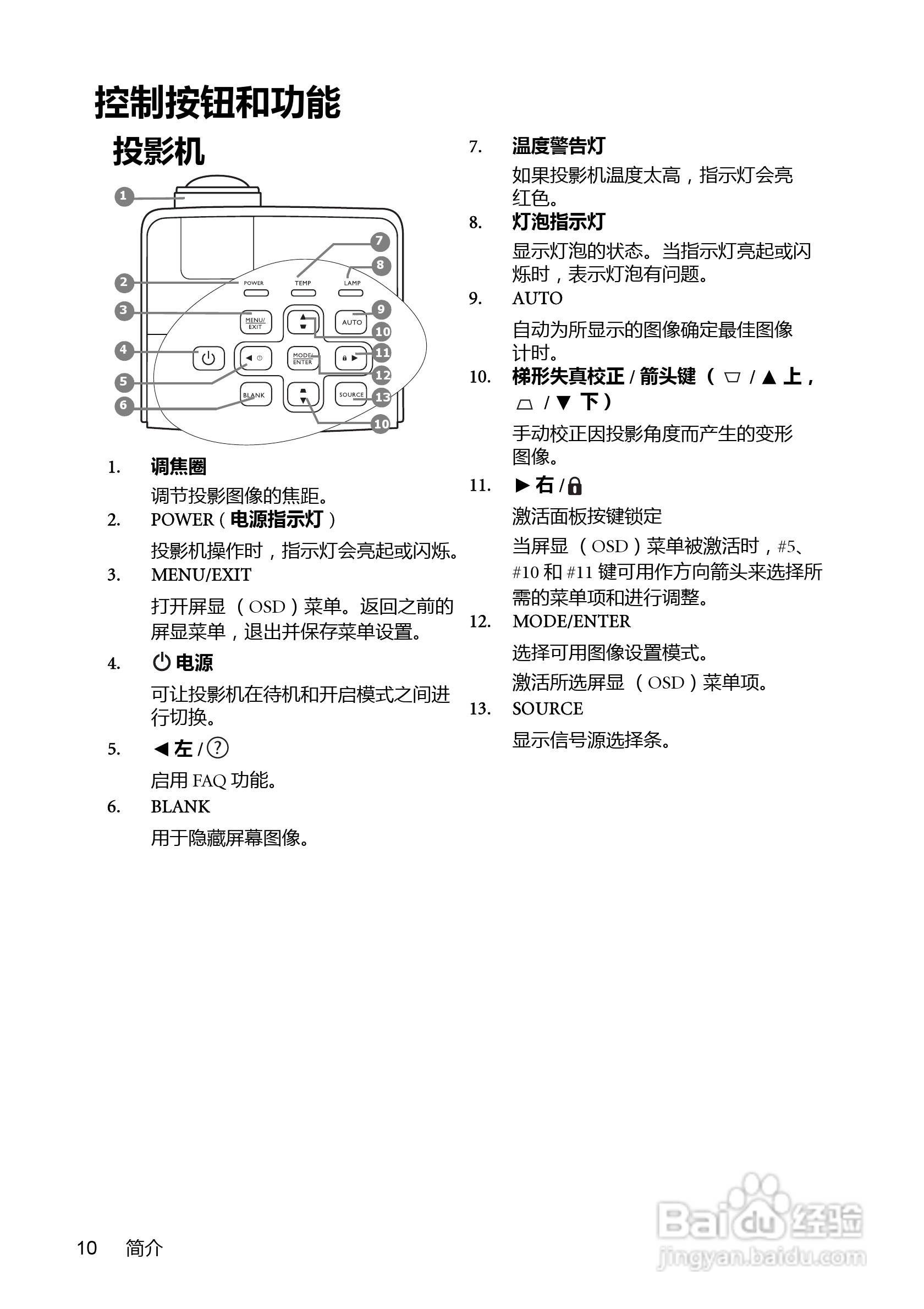 明基MX762ST投影机使用说明书:[1]