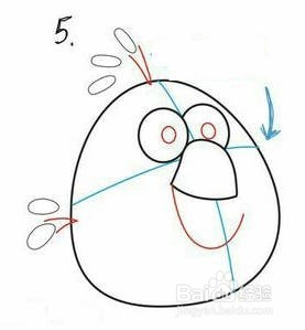 儿童简笔画-愤怒的小鸟