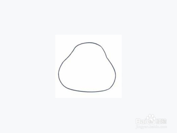 卡通河马简笔画